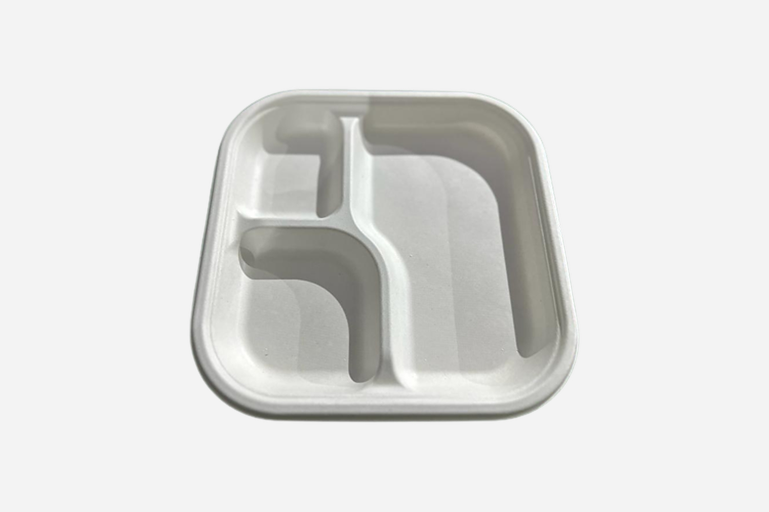 3 compartment Square Plates | biodegradable plates | Ecolates
